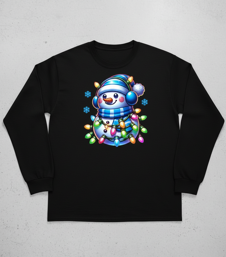 DTF Transfer – Neon Snowman Multi Sizes