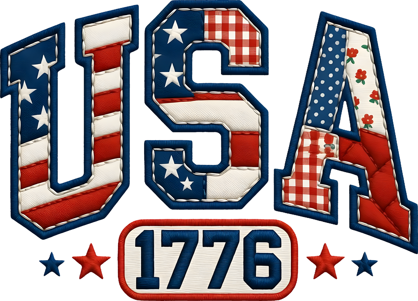 DTF Transfer – USA Patch Multi Sizes (PA-FL007)