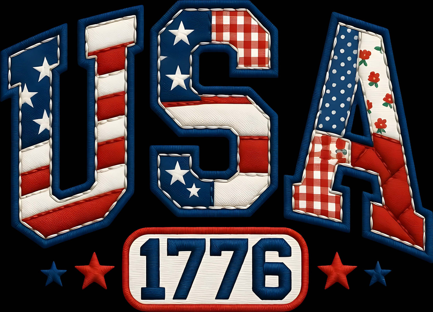 DTF Transfer – USA Patch Multi Sizes (PA-FL007)