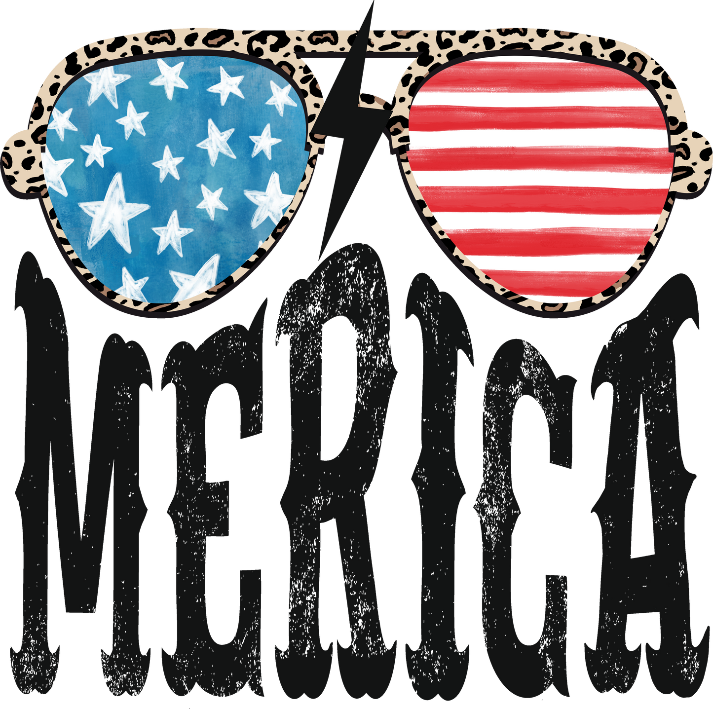 DTF Transfer – Merica Sunglasses Multi Sizes (PA-MI002)