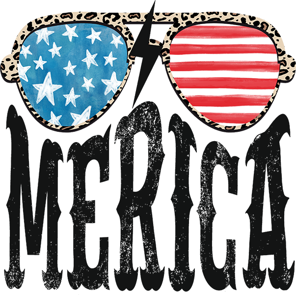 DTF Transfer – Merica Sunglasses Multi Sizes (PA-MI002)