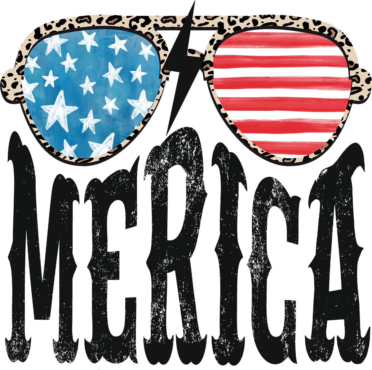 DTF Transfer – Merica Sunglasses Multi Sizes (PA-MI002)