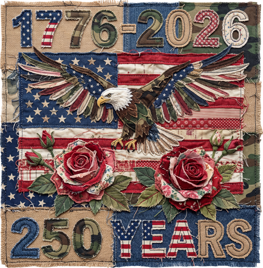 DTF Transfer – Camo Patch 250 Years Multi Sizes (PA-PT001)