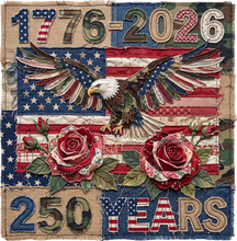 Load image into Gallery viewer, DTF Transfer – Camo Patch 250 Years Multi Sizes (PA-PT001)
