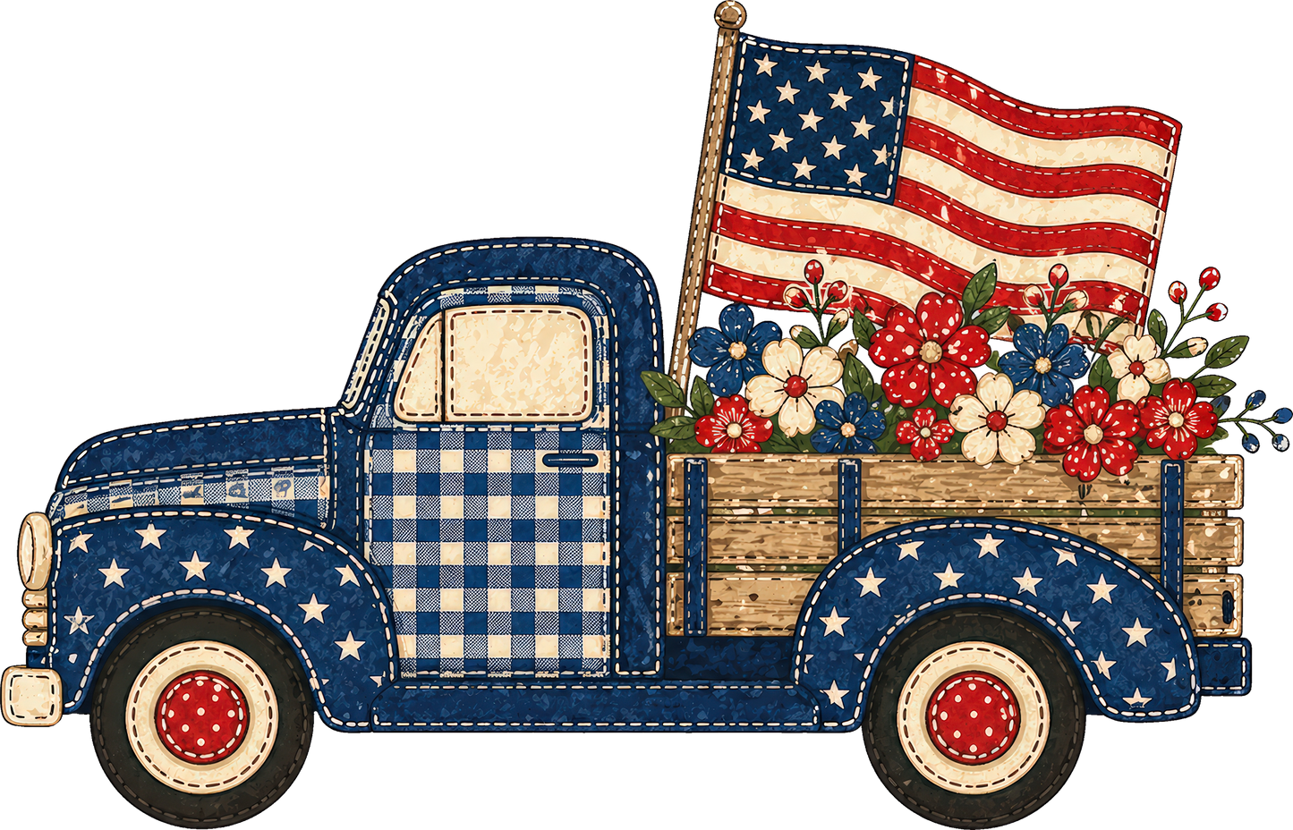 DTF Transfer – USA Truck Multi Sizes (PA-TK001)