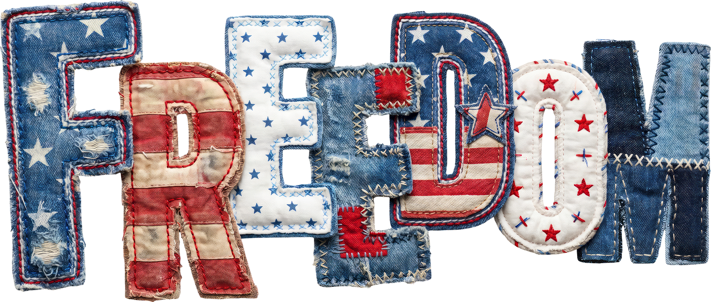 DTF Transfer – Freedom Multi Sizes (PA-TX001)