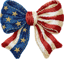 Load image into Gallery viewer, DTF Transfer - Flag Bow Multi Sizes (PA-FL001)
