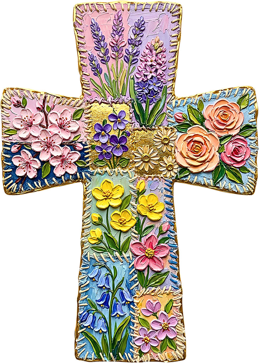 DTF Transfer – Cross Paint Multi Sizes (RE-CR001)