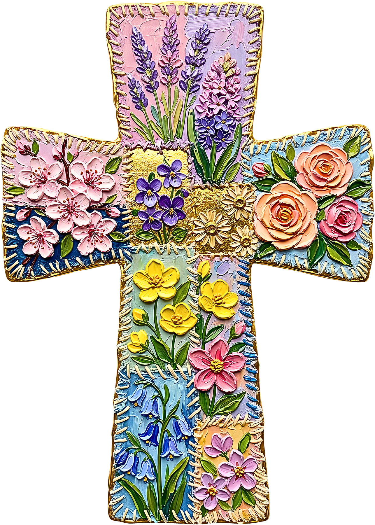 DTF Transfer – Cross Paint Multi Sizes (RE-CR001)