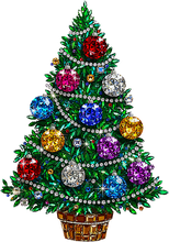 Load image into Gallery viewer, DTF Transfer – Rhinestone Tree Multi Sizes
