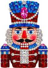 Load image into Gallery viewer, DTF Transfer – Rhinestone Nutcracker Multi Sizes
