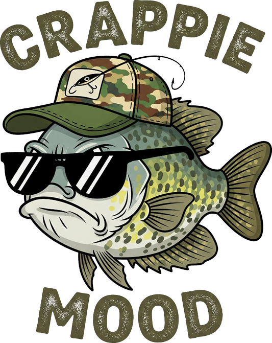 DTF Transfer – Crappie Mood Fish Multi Sizes (FI-SC009)
