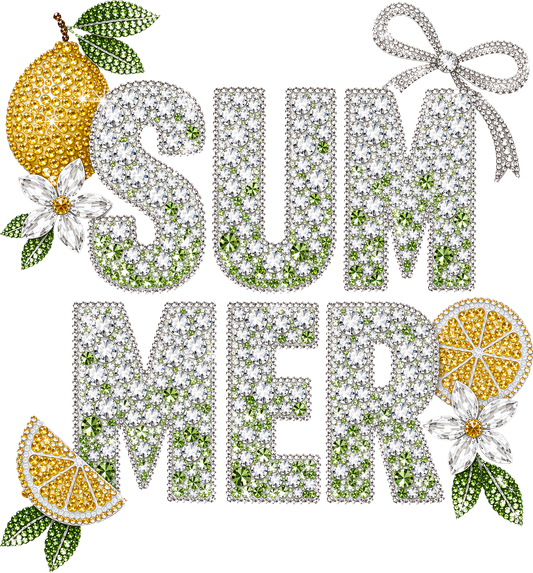 DTF Transfer – Gem Summer Lemons Multi Sizes (SM-SC004)
