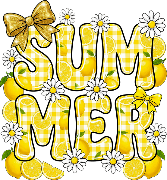 DTF Transfer – Summer Lemons Multi Sizes (SM-TX002)