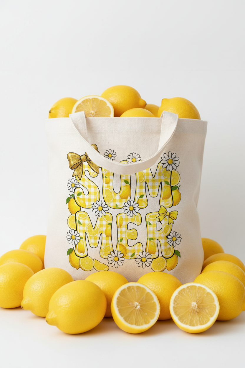 DTF Transfer – Summer Lemons Multi Sizes (SM-TX002)