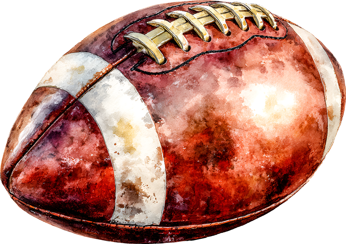 DTF Transfer – Football Watercolor A Multi Sizes (SP-FT001)