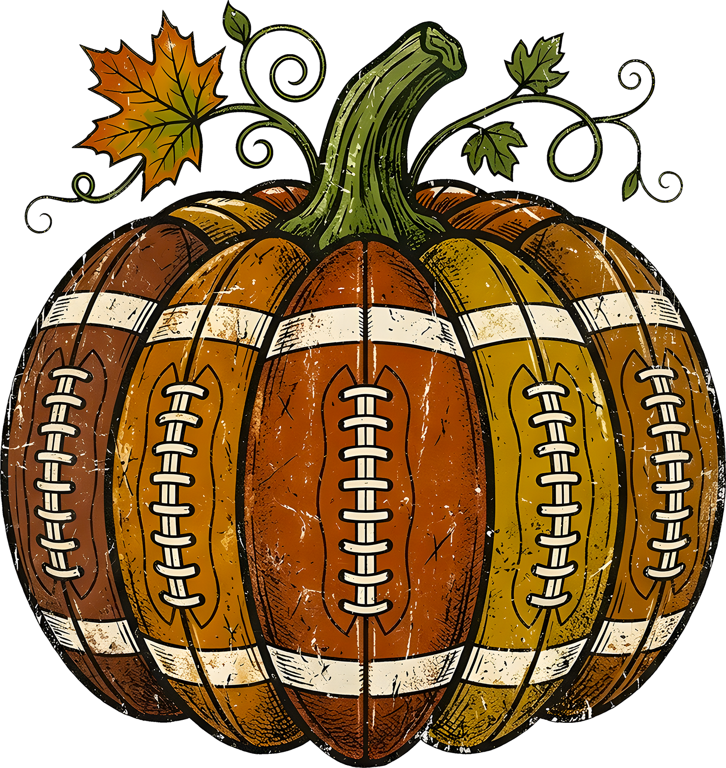DTF Transfer – Football Pumpkin Multi Sizes (SP-FT002)