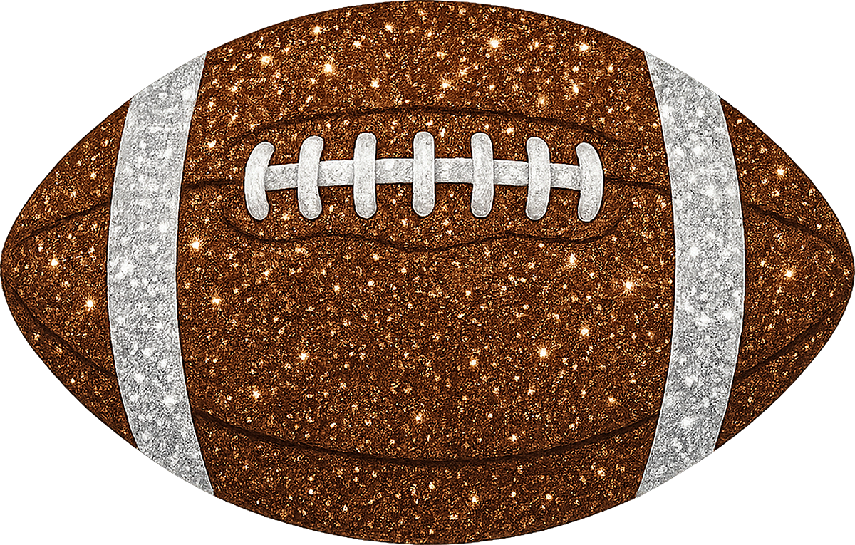 DTF Transfer – Glitter Football A Multi Sizes (SP-FT004)