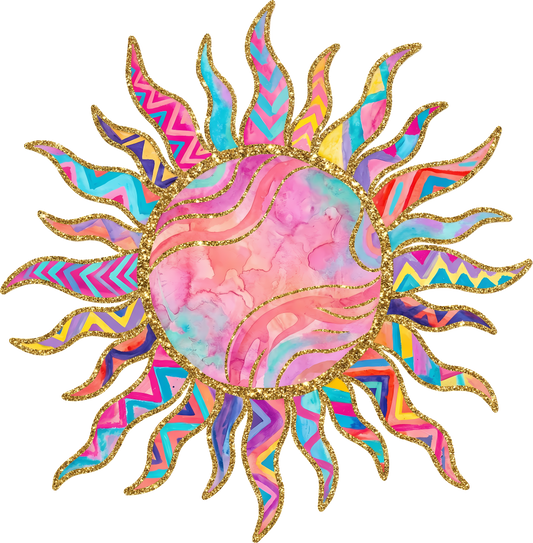 DTF Transfer – Boho Sun Multi Sizes (SU-MI001)