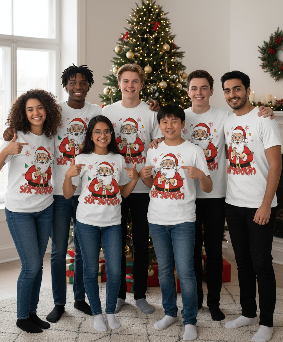 DTF Transfer –Santa Six Seven Multi Size