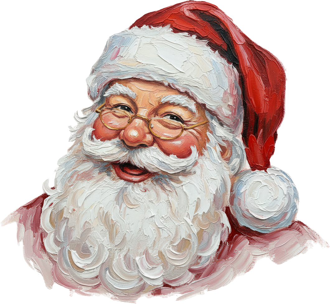 DTF Transfer –Vintage Santa Paint Multi Sizes