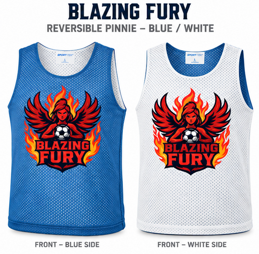 Blazing Fury Youth Reversible Soccer Pinnie