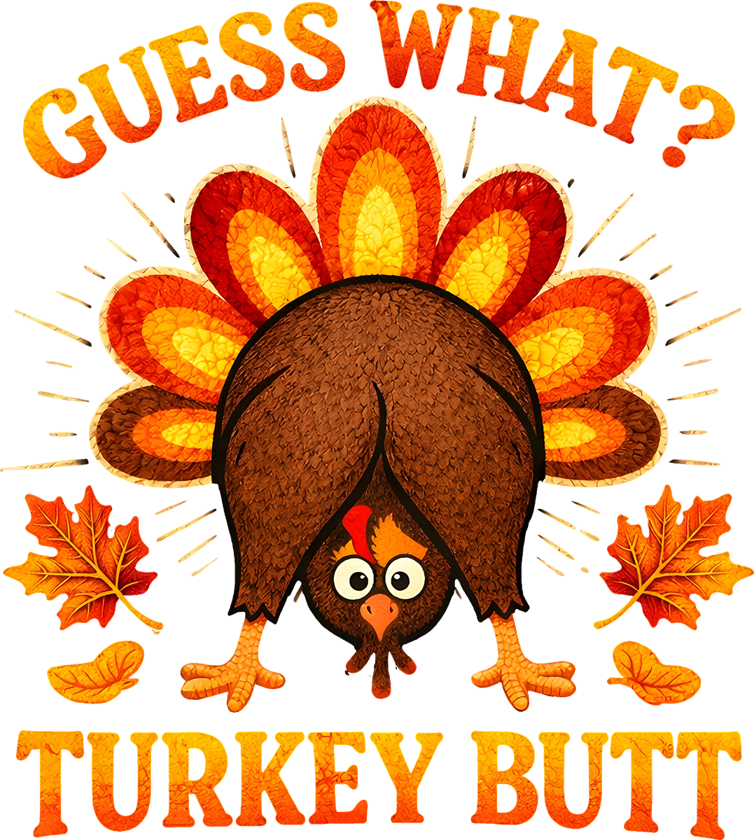 DTF Transfer – Turkey Butt Multi Sizes (TG-TK002)