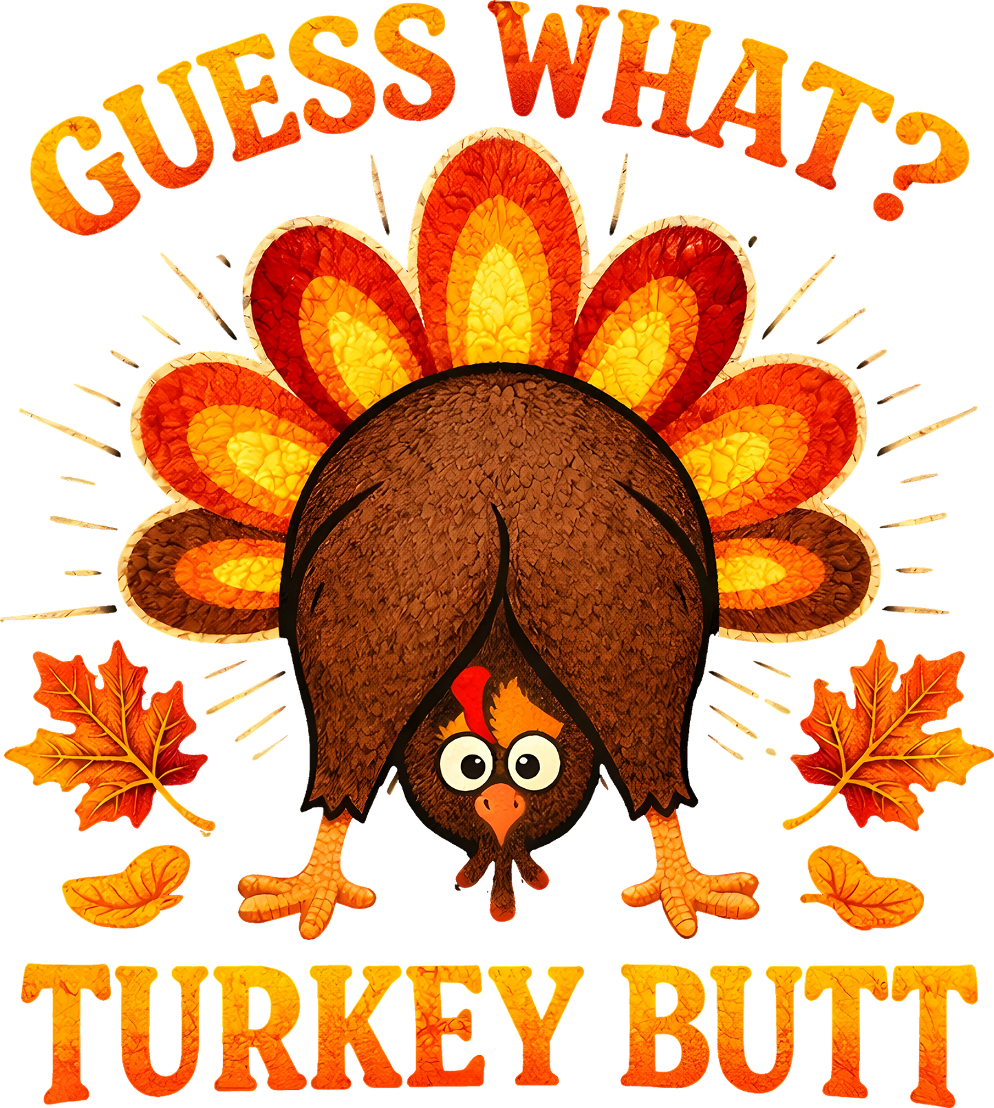 DTF Transfer – Turkey Butt Multi Sizes (TG-TK002)