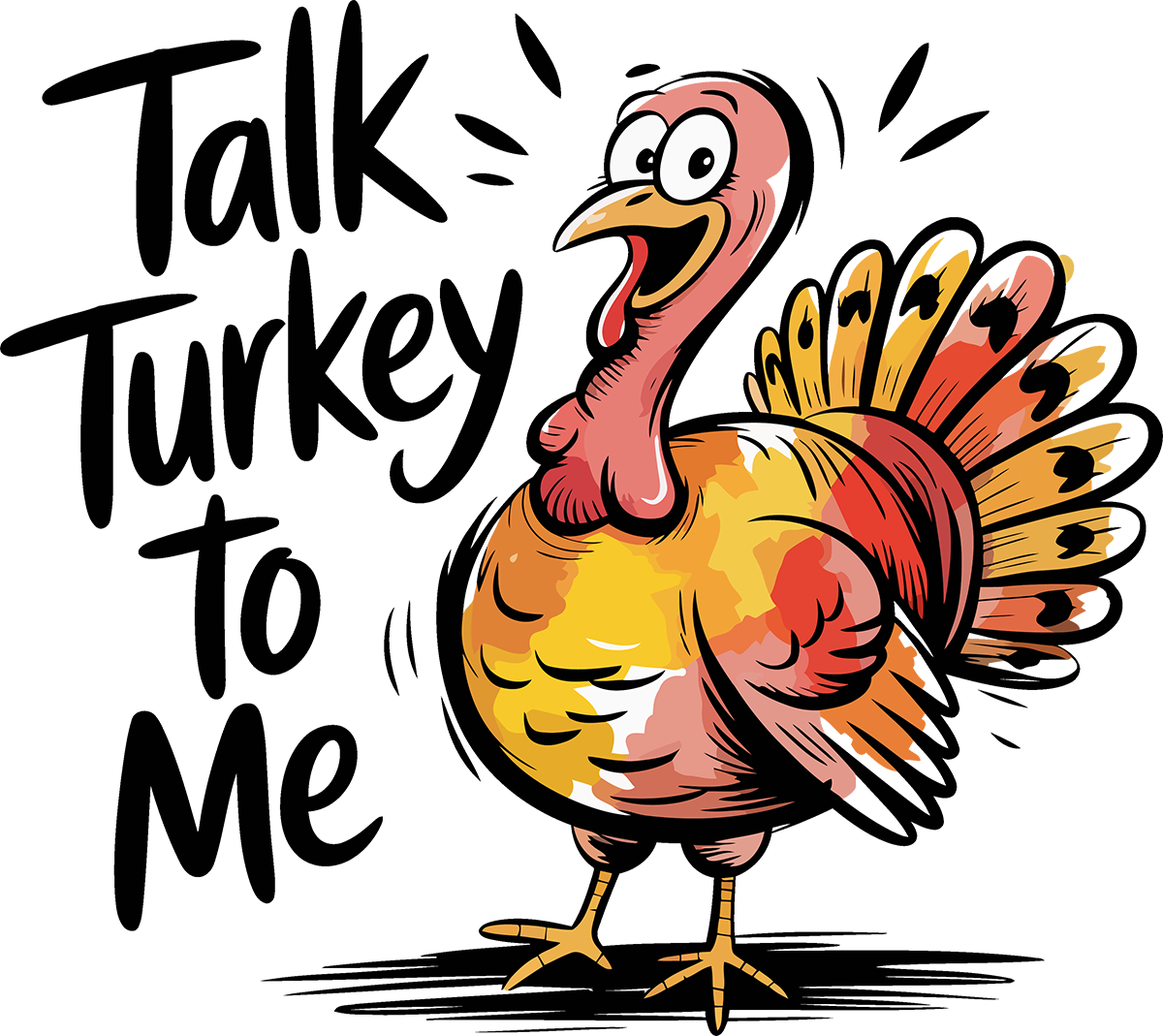 DTF Transfer – Talk Turkey Multi Sizes (TG-TK003)