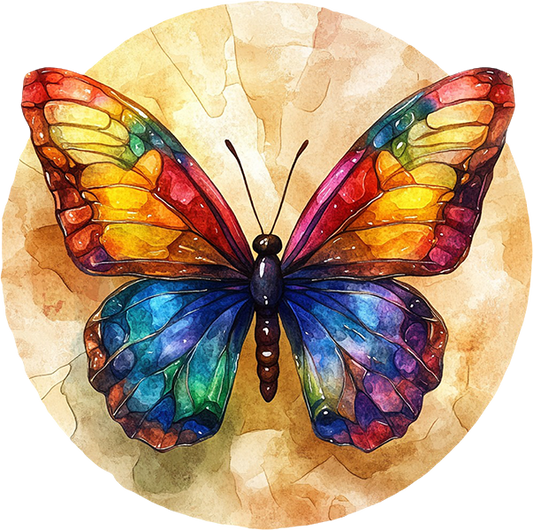 DTF Transfer – Butterfly Watercolor Multi Sizes (IN-BF001)