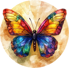 Load image into Gallery viewer, DTF Transfer – Butterfly Watercolor Multi Sizes (IN-BF001)
