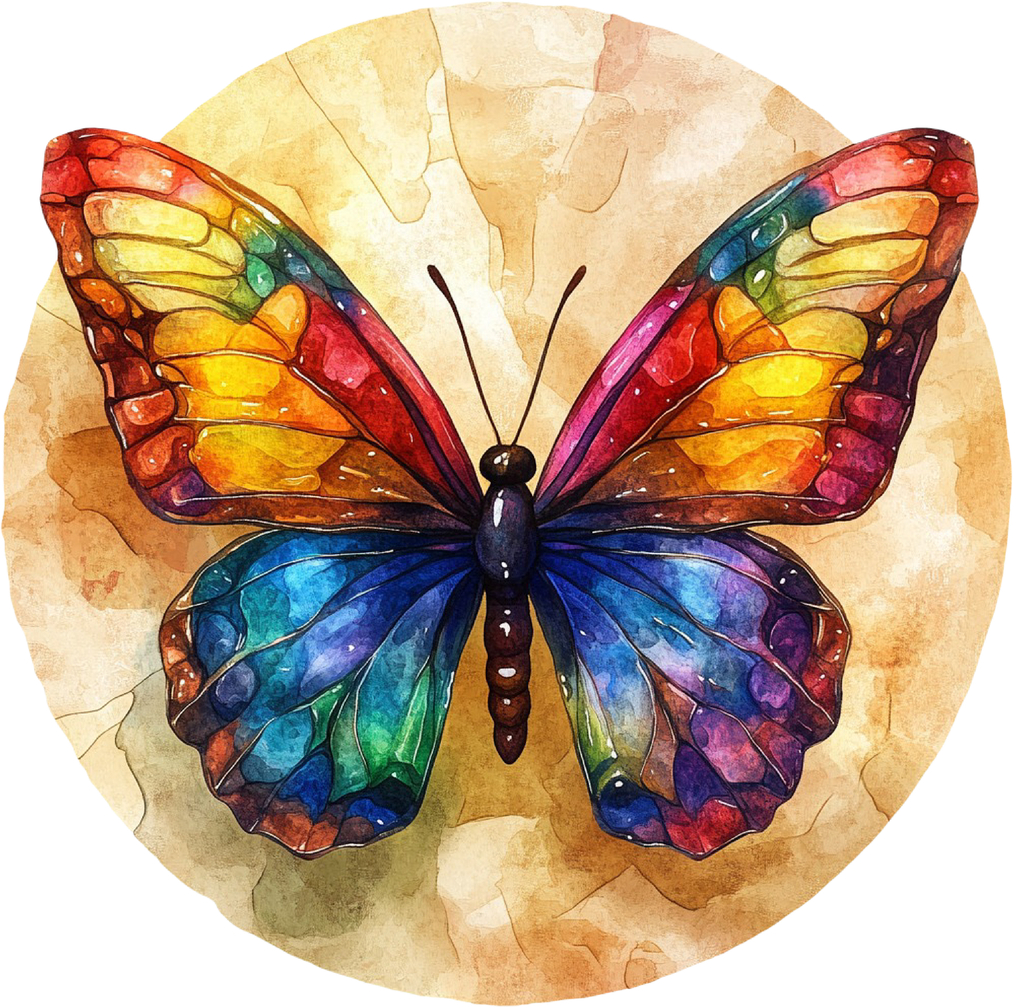 DTF Transfer – Butterfly Watercolor Multi Sizes (IN-BF001)