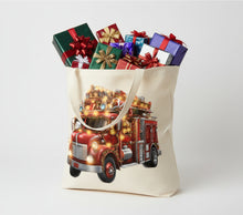 Load image into Gallery viewer, DTF Transfer –Christmas Fire Truck Multi Sizes
