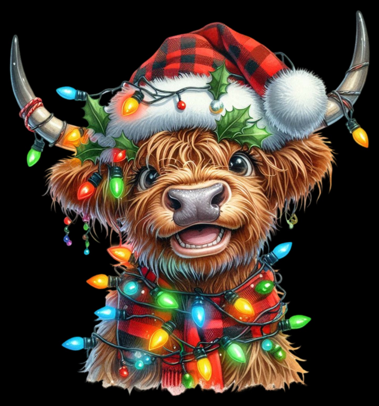 DTF Transfer – Xmas Cow Multi Sizes (CM-CW002)