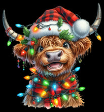 Load image into Gallery viewer, DTF Transfer – Xmas Cow Multi Sizes
