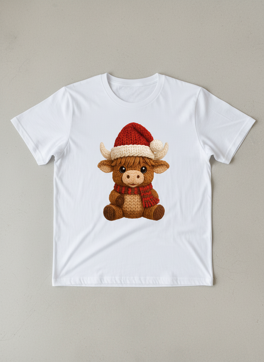 DTF Transfer – Yarn Cow B Multi Sizes (CM-CW006)