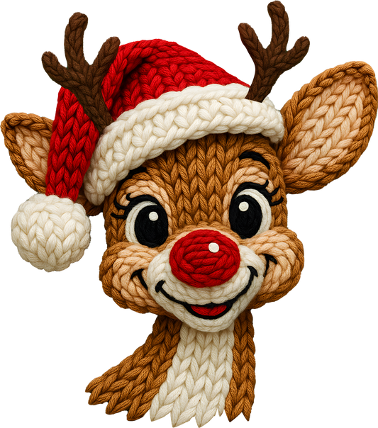 DTF Transfer – Yarn Deer Multi Sizes (CM-RD001)