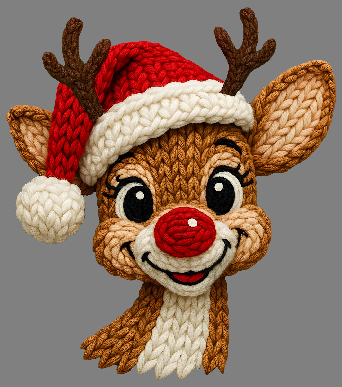 DTF Transfer – 11" Yarn Deer