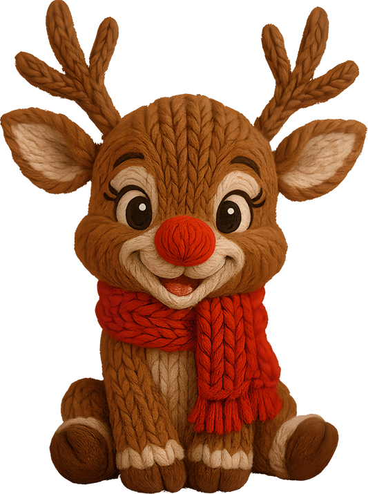 DTF Transfer – Yarn Deer C Multi Sizes