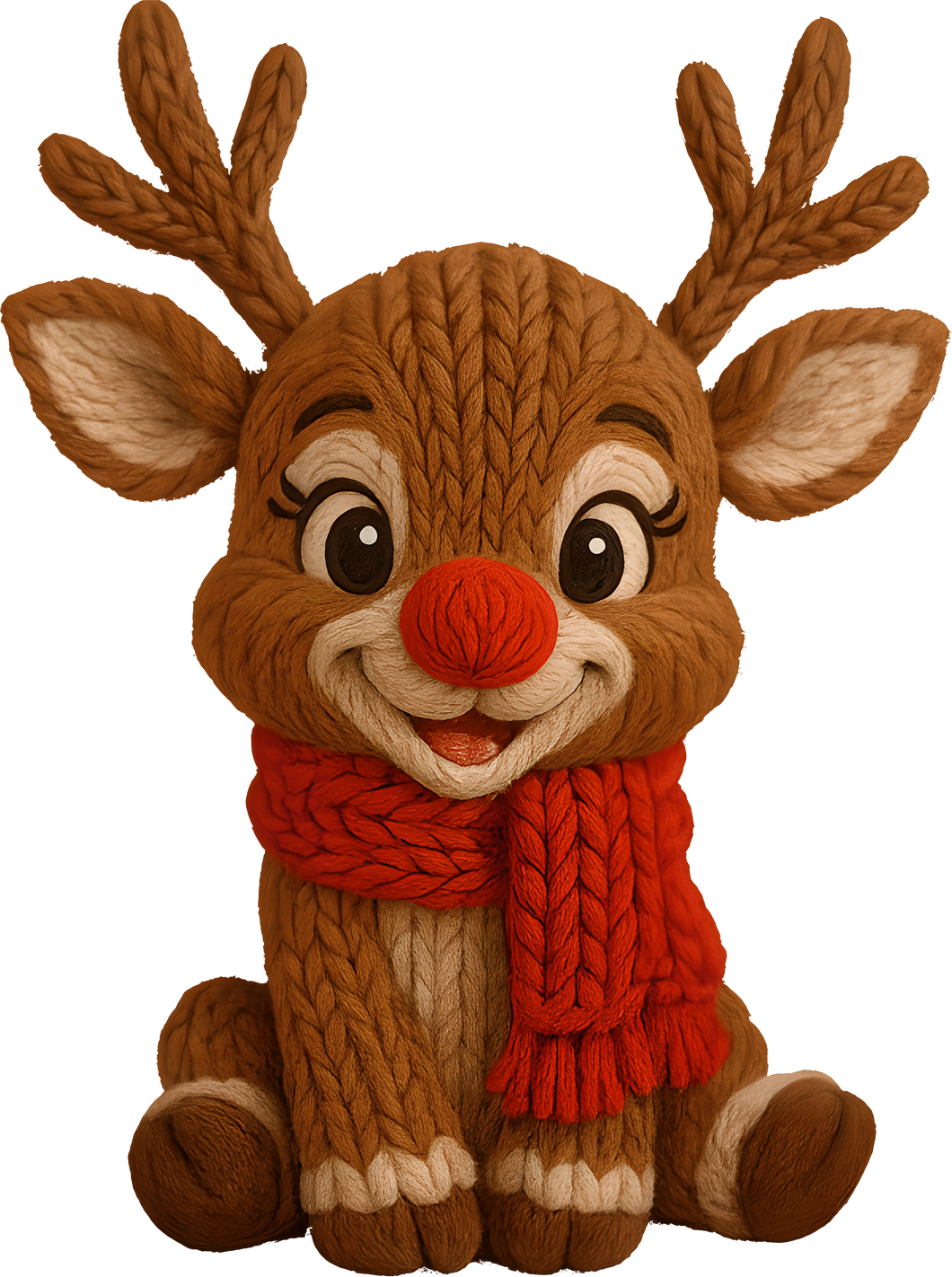 DTF Transfer – Yarn Deer C Multi Sizes