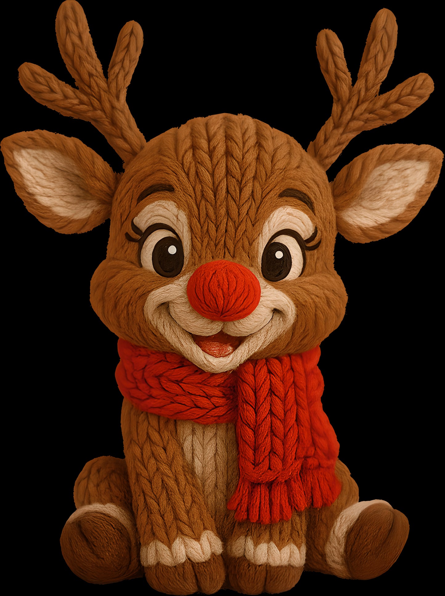 DTF Transfer – Yarn Deer C Multi Sizes (CM-RD002)