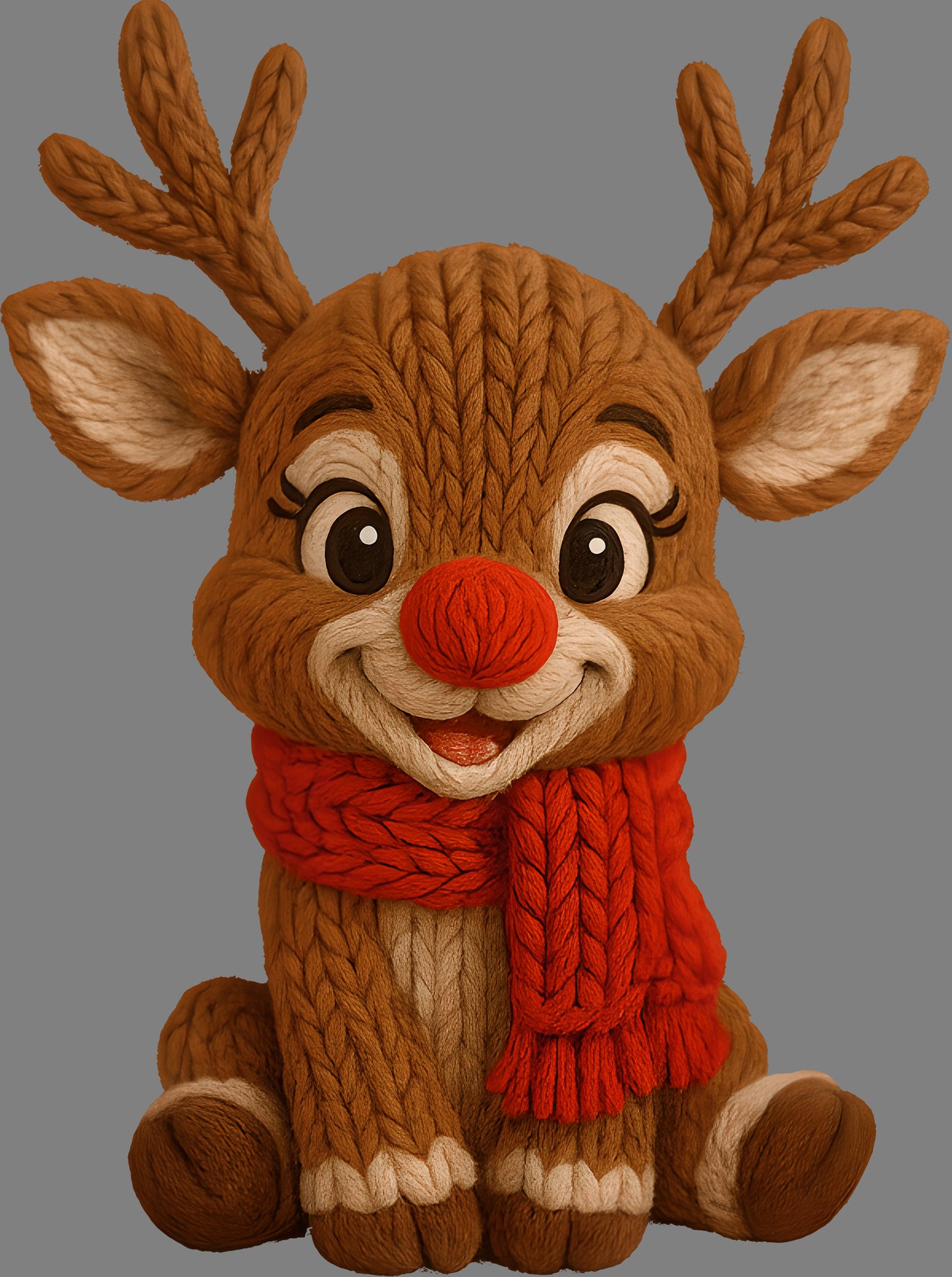 DTF Transfer – Yarn Deer C Multi Sizes (CM-RD002)