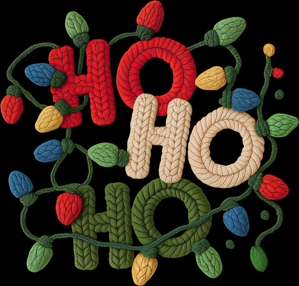 DTF Transfer – Yarn Ho Ho Ho Multi Sizes