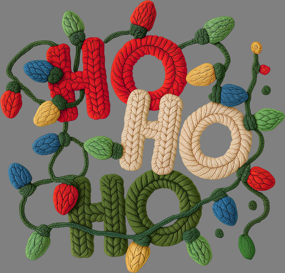 DTF Transfer – Yarn Ho Ho Ho Multi Sizes