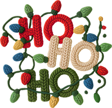 Load image into Gallery viewer, DTF Transfer – Yarn Ho Ho Ho Multi Sizes
