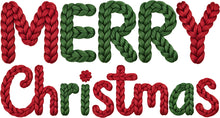 Load image into Gallery viewer, DTF Transfer – Yarn Merry Christmas Multi Sizes
