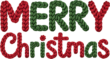 DTF Transfer – Yarn Merry Christmas Multi Sizes