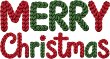 Load image into Gallery viewer, DTF Transfer – Yarn Merry Christmas Multi Sizes
