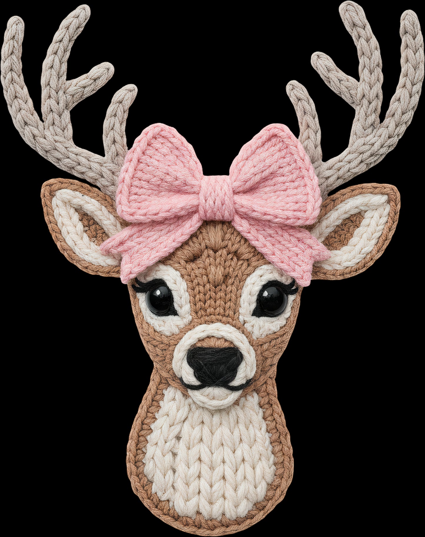 DTF Transfer – Yarn Pretty Deer Multi Sizes