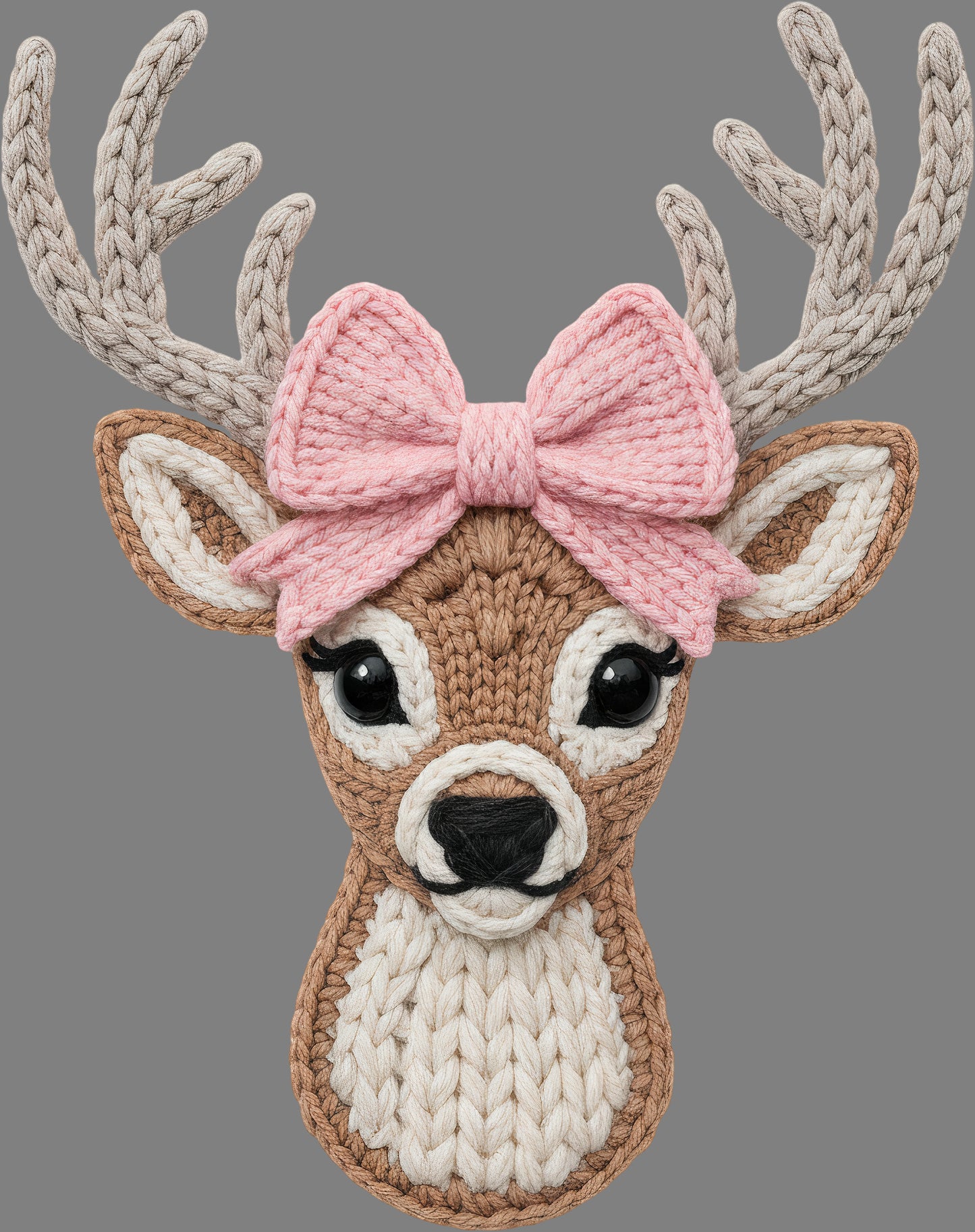 DTF Transfer – Yarn Pretty Deer Multi Sizes